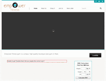 Tablet Screenshot of empowerfitness.com.mv
